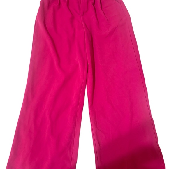 Amazon Pink Wide Leg Jumpsuit with High-Rise Waist - Picture 3 of 3